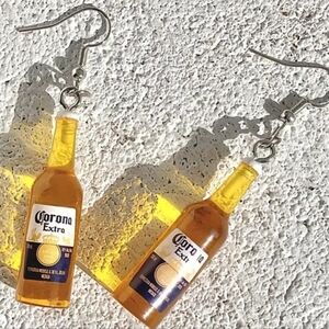 Beer bottle earrings